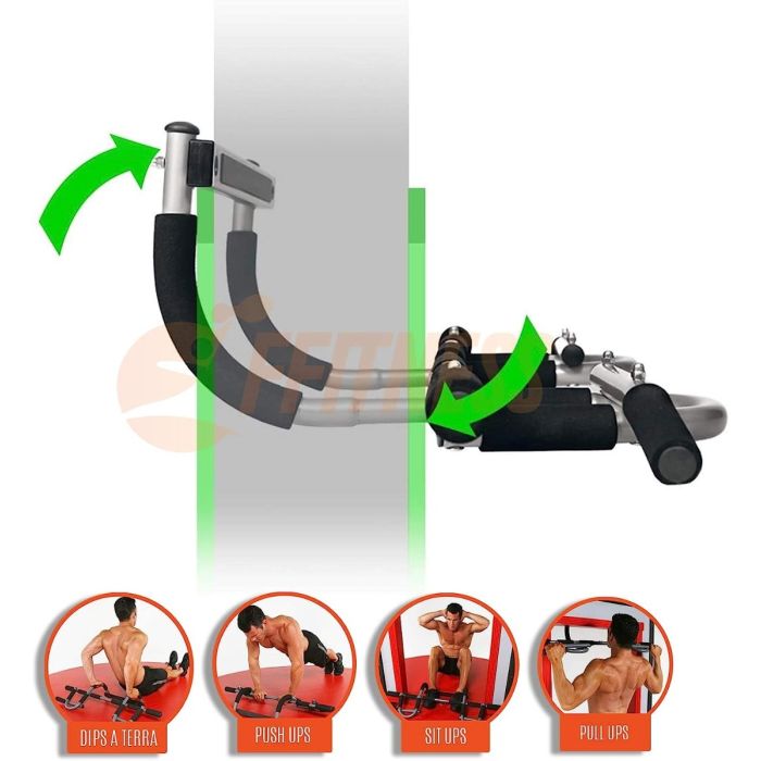 Barra Iron Gym Fitness Sport multifunzione trazioni addominali Sbarra Palestra