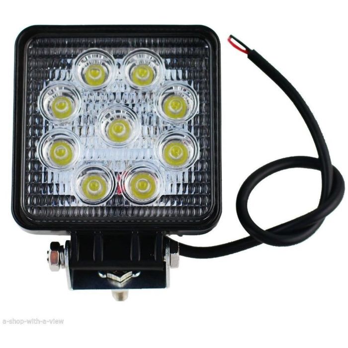 Faro 27w quadrato faretto led da lavoro 9 led di profondità ideale per auto o barca