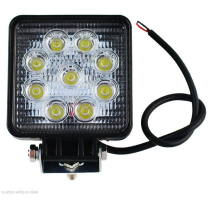 Faro 27w quadrato faretto led da lavoro 9 led di profondità ideale per auto o barca