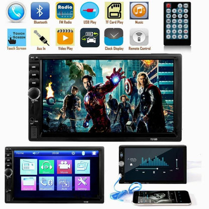 7080b Car Video Player 7 Pollici Con Radio Stereo Bluetooth Hd Touch Screen