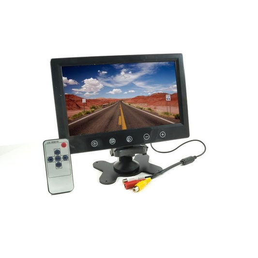 Monitor Lcd 9" Nove Pollici TFT Con Telecomando Per Auto Macchina Casa Camper Tv