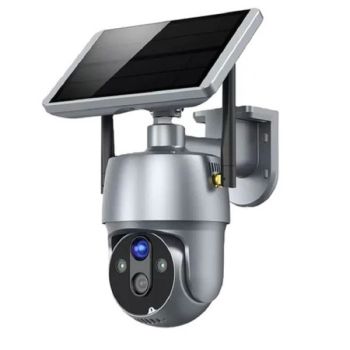 Camera con pannello solare wifi p2p 355° 12a 3,6mm audio bidirezionale