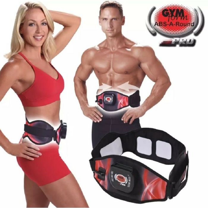 Cintura Elettrostimolatore per Addominali Fitness Taglia 100-140cm ABS GYM Palestra