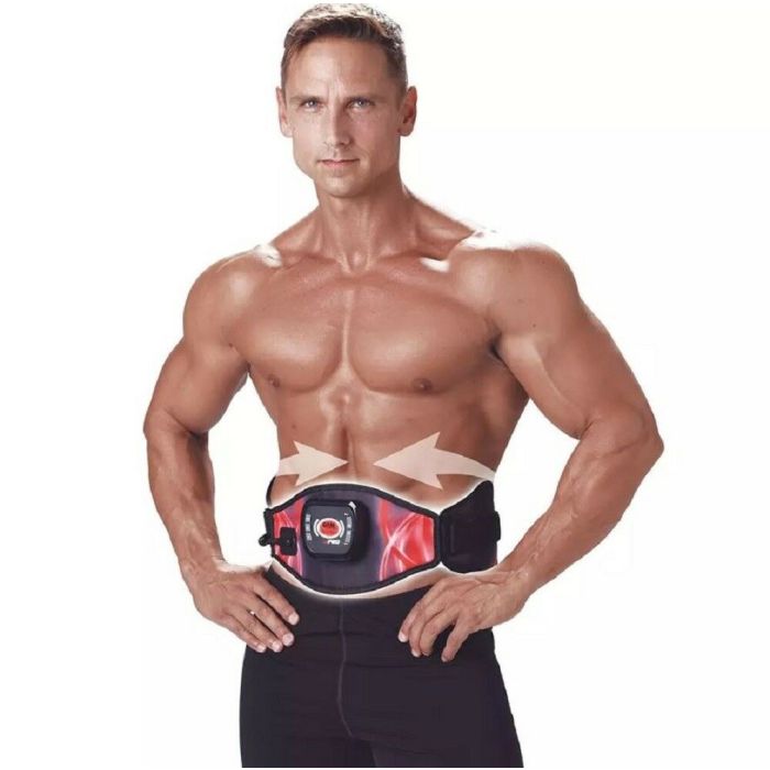 Cintura Elettrostimolatore per Addominali Fitness Taglia 100-140cm ABS GYM Palestra