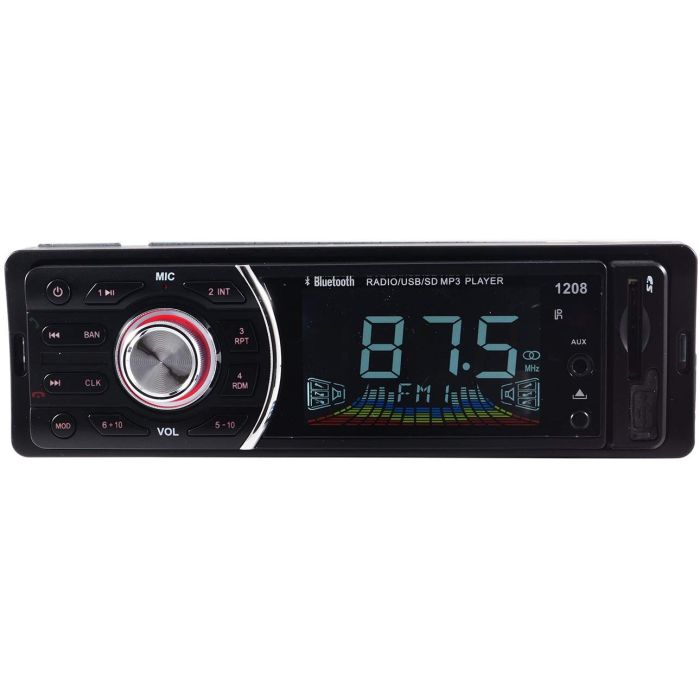 Autoradio Deh-1208 Bt Bluetooth Mp3 Radio Fm Usb Aux Sd Compatibile Con Android E Ios