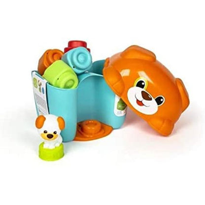 Clementoni soft clemmy Mattoncini Morbidi Clemmy Secchiello Cat Kitty 7 Pz Arancione