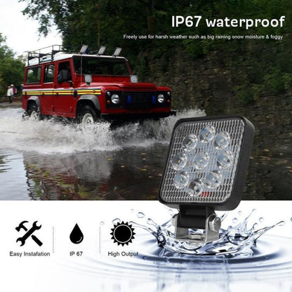 Luce da lavoro per auto 27W 12v 9 LED Bar per Moto Tractor Boat off Road 4WD 4x4 Camion SUV