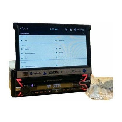 Autoradio 1 din schermo a scomparsa 7" auto touch bluetooth usb sd camera