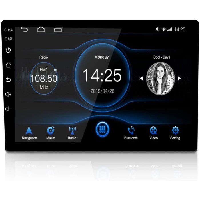 Stereo auto autoradio 10 pollici android 10 2 din gps wifi front estraibile