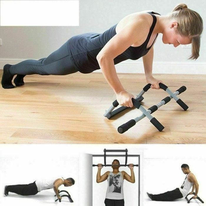 Barra Iron Gym Fitness Sport multifunzione trazioni addominali Sbarra Palestra