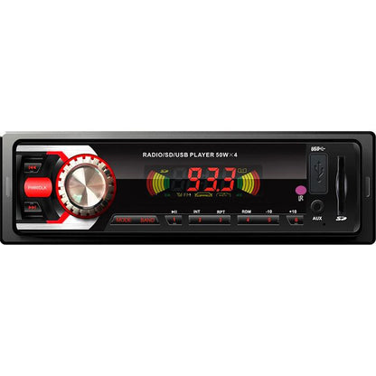 Descrizione prodotto Autoradio dotato di bluetooth, ingresso USB, AUX e uno per la microSD,per ascoltare tutta la musica che desiderate in formato MP3 su scheda microsd, pendrive o collegando direttamente a un dispositivo bluetooh o con il cavo Aux.