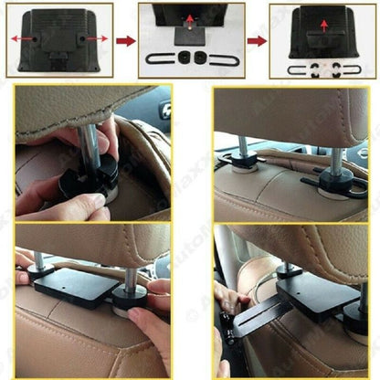 2 Monitor 9 Pollici Poggiatesta Lettore Dvd Usb Sd Hdmi Auto Camper Smontabili