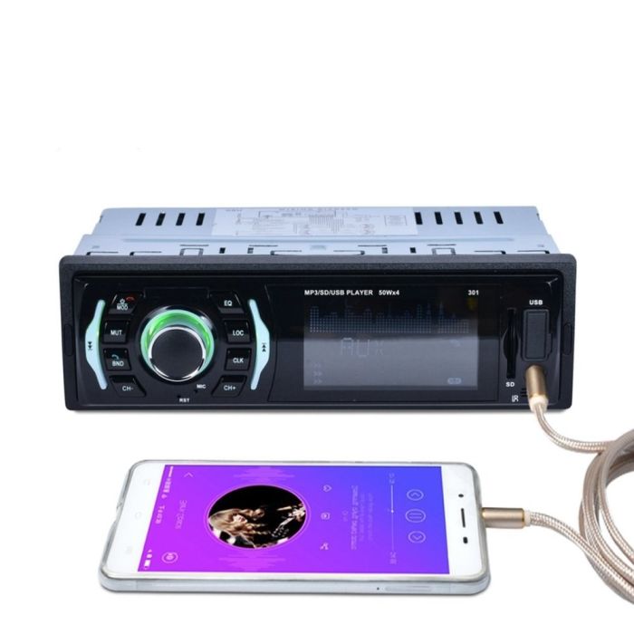Autoradio Macchina Bluetooth MP3 FM Radio USB TF Aux con Telecomando RK-525