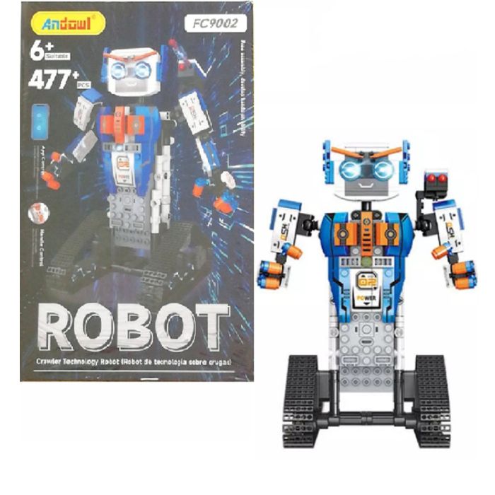 Robot Telecomandato Set 477 Mattoncini Costruzione Fc9002 Tecnologia Cingolata