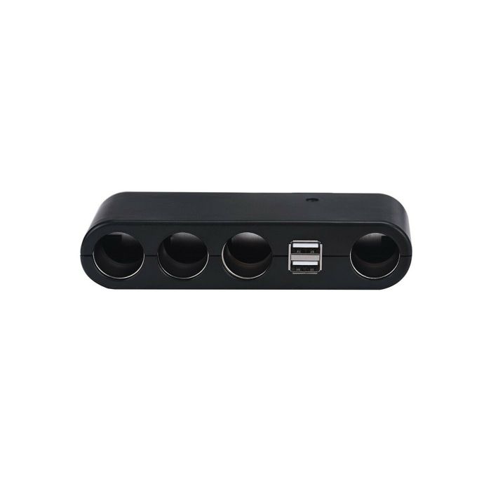 Adattatore auto 4 porte moltiplicatore prese accendisigari 2 usb sdoppiatore Dr