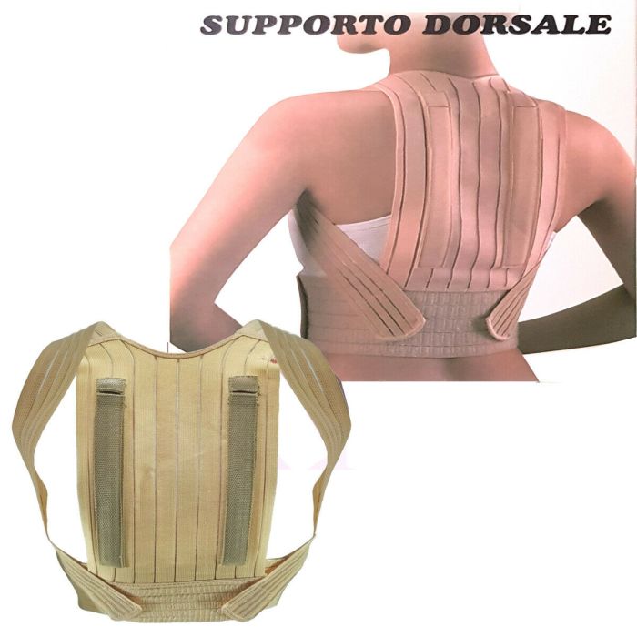 Fascia lombare elastica di supporto dorsale per una postura corretta