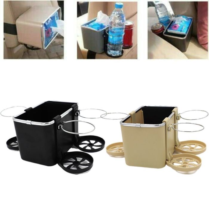 Portabicchieri per braccioli per auto organizer laterale per console per auto multifunzionale per cellulari adatto a tutti gli interni dei camion e delle auto